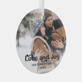 Liefde & fancy deklaag, gesimuleerd, fotoglas glas ornament (Voorkant Rechts)