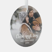 Liefde & fancy deklaag, gesimuleerd, fotoglas glas ornament (Voorkant Rechts)