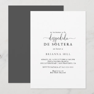 Liefde Fancy Script Spaans Vrijgezellenfeest Kaart