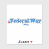Liefde Federal Way WA Sticker (Vel)