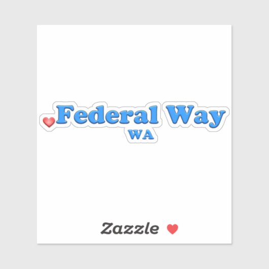 Liefde Federal Way WA Sticker (Vel)
