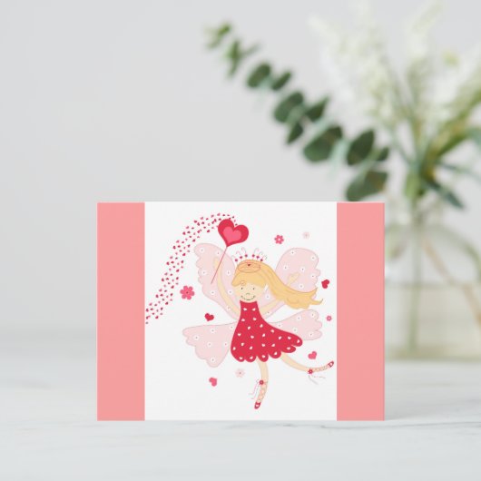 Liefde fee - Briefkaart (Staand voorkant)