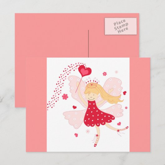 Liefde fee - Briefkaart (Voorkant / Achterkant)