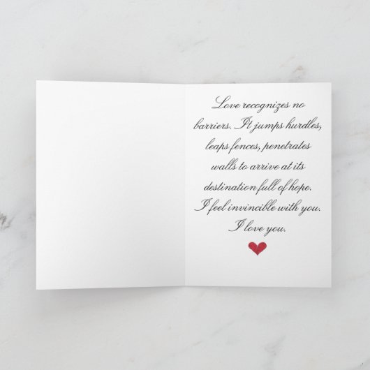 Liefde Feestdagen Kaart (Binnen)