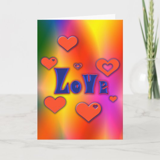 Liefde Feestdagen Kaart (Voorkant)