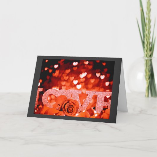 Liefde Feestdagen Kaart (Voorkant)