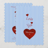 Liefde Feestdagenkaart (Voorkant / Achterkant)