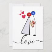 liefde feestdagenkaart (Voorkant)