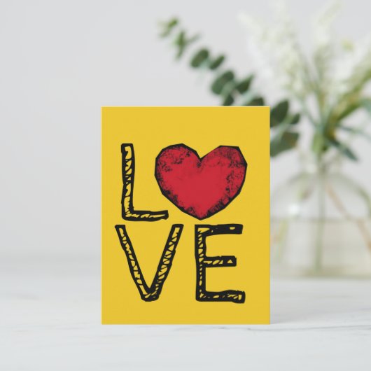 Liefde Feestdagenkaart (Staand voorkant)