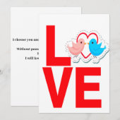 liefde feestdagenkaart (Voorkant / Achterkant)