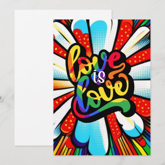 Liefde Feestdagenkaart (Voorkant / Achterkant)