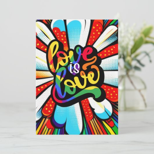 Liefde Feestdagenkaart (Staand voorkant)