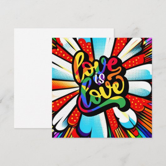 Liefde Feestdagenkaart (Voorkant / Achterkant)