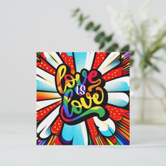 Liefde Feestdagenkaart (Staand voorkant)