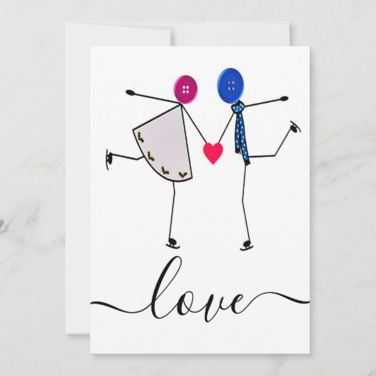 liefde feestdagenkaart (Voorkant)