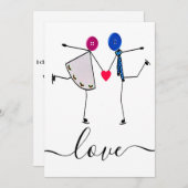 liefde feestdagenkaart (Voorkant / Achterkant)