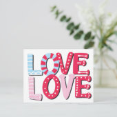 Liefde Feestdagenkaart (Staand voorkant)