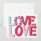 Liefde Feestdagenkaart (Voorkant / Achterkant)