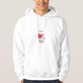Liefde Fiets Minimalistische Hoodie | Gezellig Cad