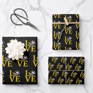 Liefde - Filippijnse vlag typografie kunst Inpakpapier Vel