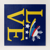 Liefde - Filippijnse vlag typografie kunst Legpuzzel (Horizontaal)