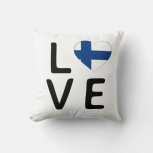Liefde - Finland vlag Kussen