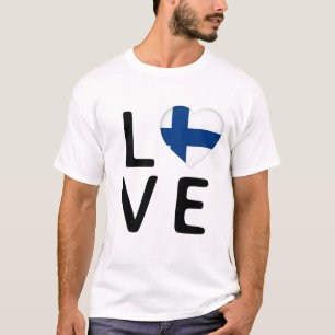 Liefde - Finland vlag T-shirt