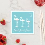 Liefde Flamingo Papier Servet (Insitu)