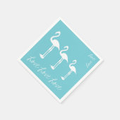 Liefde Flamingo Papier Servet (Hoek)