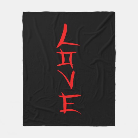 Liefde Fleece Deken (Voorkant)