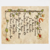 Liefde Fleece Deken (Voorkant (Horizontaal))