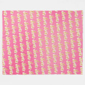 Liefde Fleece Deken (Voorkant (Horizontaal))