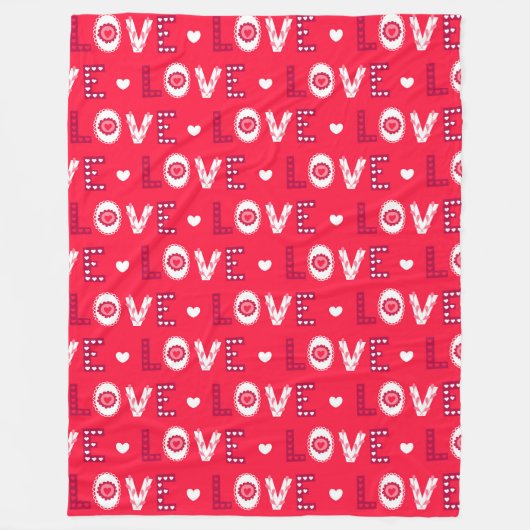 Liefde Fleece Deken (Voorkant)