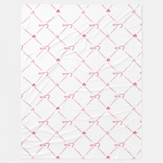 Liefde Fleece Deken (Voorkant)