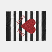 Liefde Fleece Deken (Voorkant (Horizontaal))