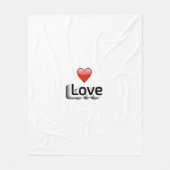 Liefde Fleece Deken (Voorkant)