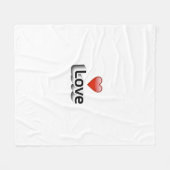 Liefde Fleece Deken (Voorkant (Horizontaal))