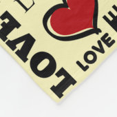Liefde Fleece Deken (Hoek)