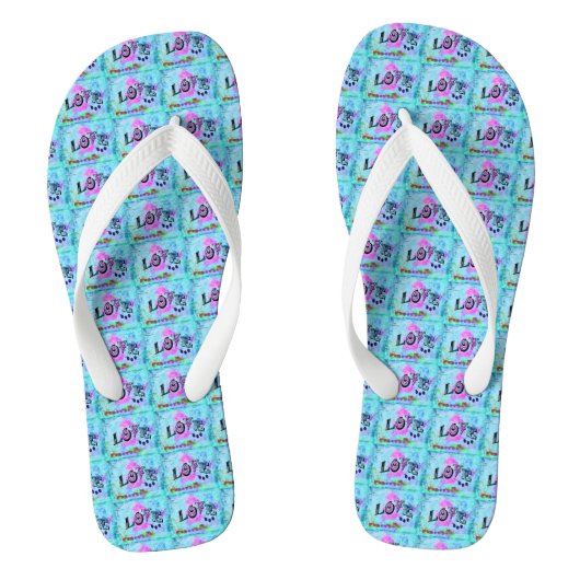 Liefde Flip Flops (Voetbed)