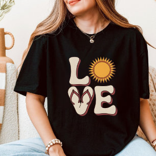 Liefde Flip Flops Strand Zon Zomer Vakantie T-shirt