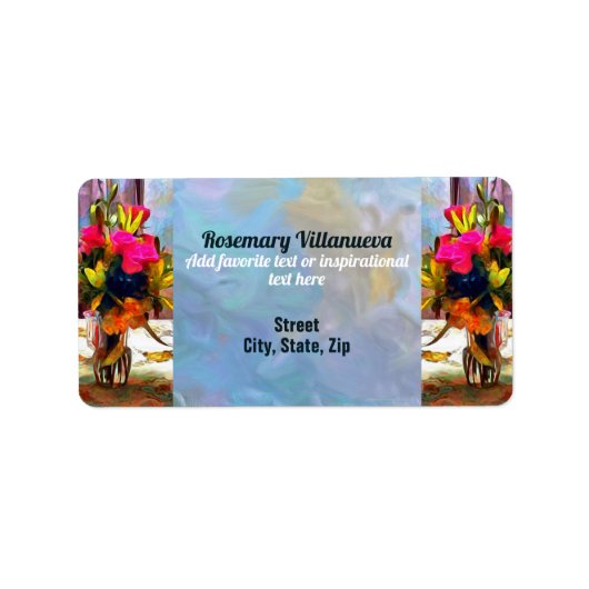 Liefde Flowers PM0001 Address Etiket (Voorkant)