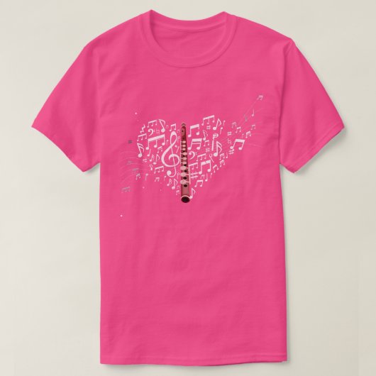 Liefde fluit fluitist t-shirt (Design voorkant)
