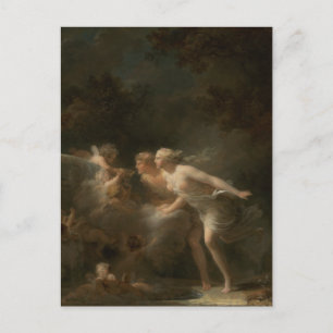 Liefde fontein van Jean-Honore Fragonard Briefkaart