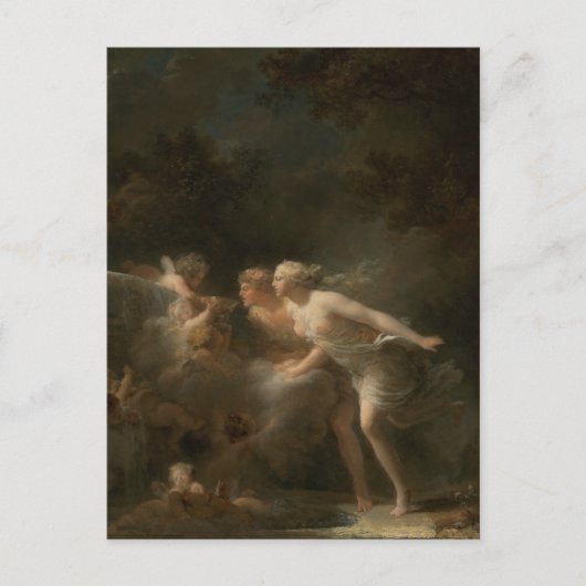 Liefde fontein van Jean-Honore Fragonard Briefkaart (Voorkant)