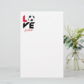 Liefde football briefpapier (Staand voorkant)