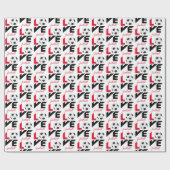 Liefde football cadeaupapier (Vlak)