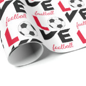Liefde football cadeaupapier (Rol Hoek)