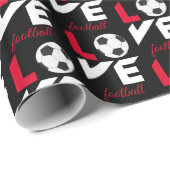 Liefde football cadeaupapier (Rol Hoek)
