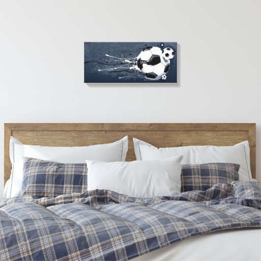 Liefde football canvas afdruk (Insitu (Slaapkamer))