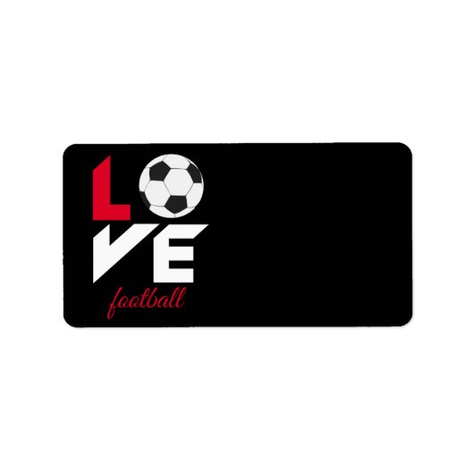 Liefde football etiket (Voorkant)